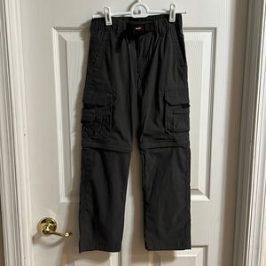 Union Bay size small (7/8) boys gray convertible pants/shorts.
